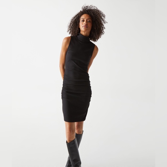 MICHAEL STARS NWOT MACY RIBBED TURTLENECK DRESS - Picture 3 of 5